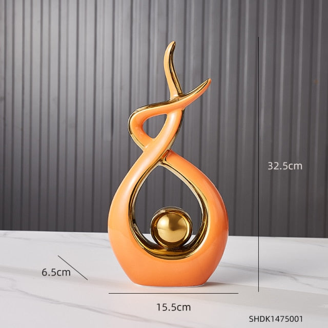 Abstract Sculpture Ceramic Statue